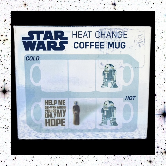 NEW STAR WARS Heat Changing Coffee Mug A New Hope R2D2 Princess Leia Geek Fandom - Picture 5 of 10